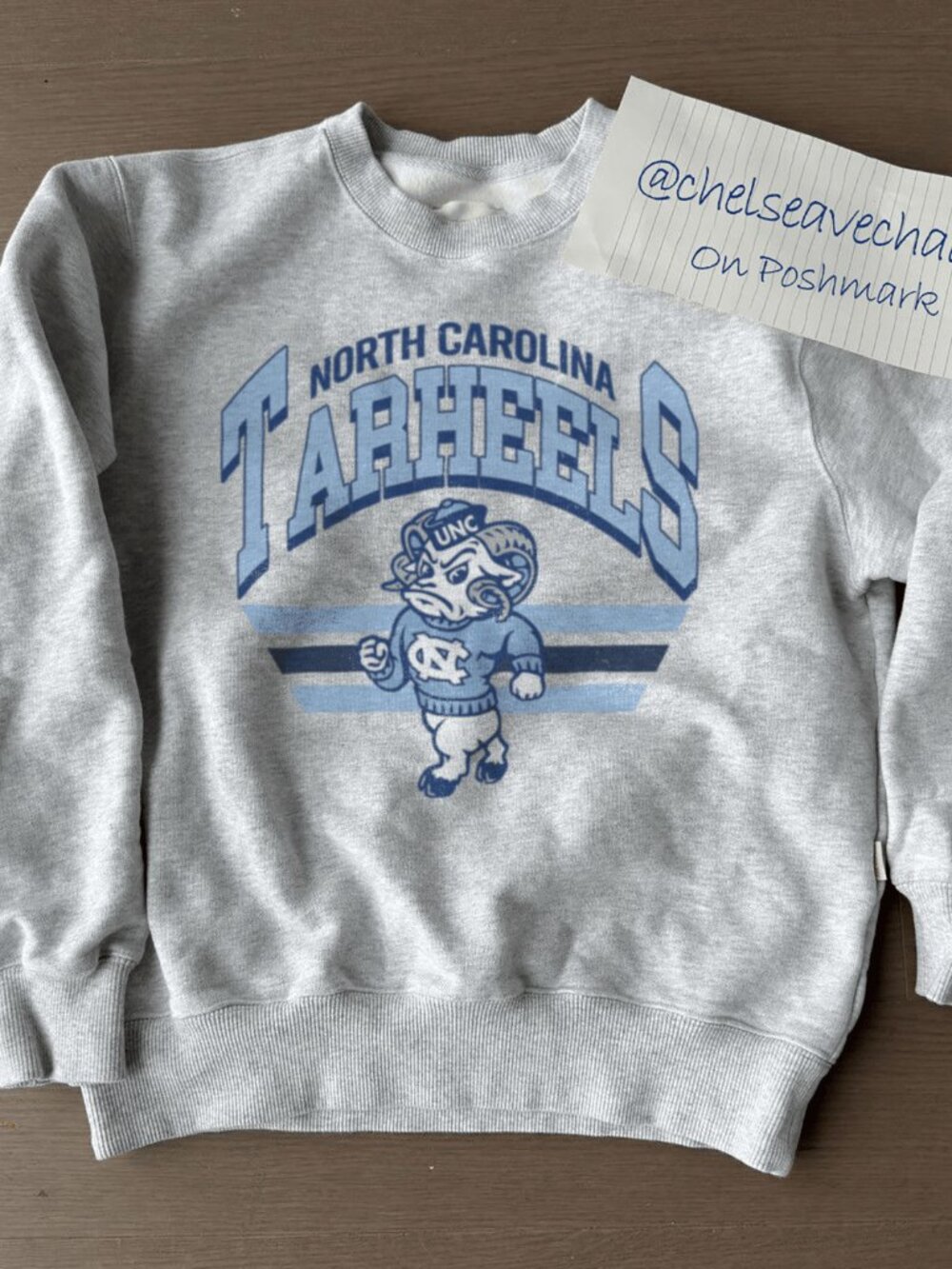Throwback University of North Carolina Tar Heels Sweatshirt, NC Tar Heels Shirt